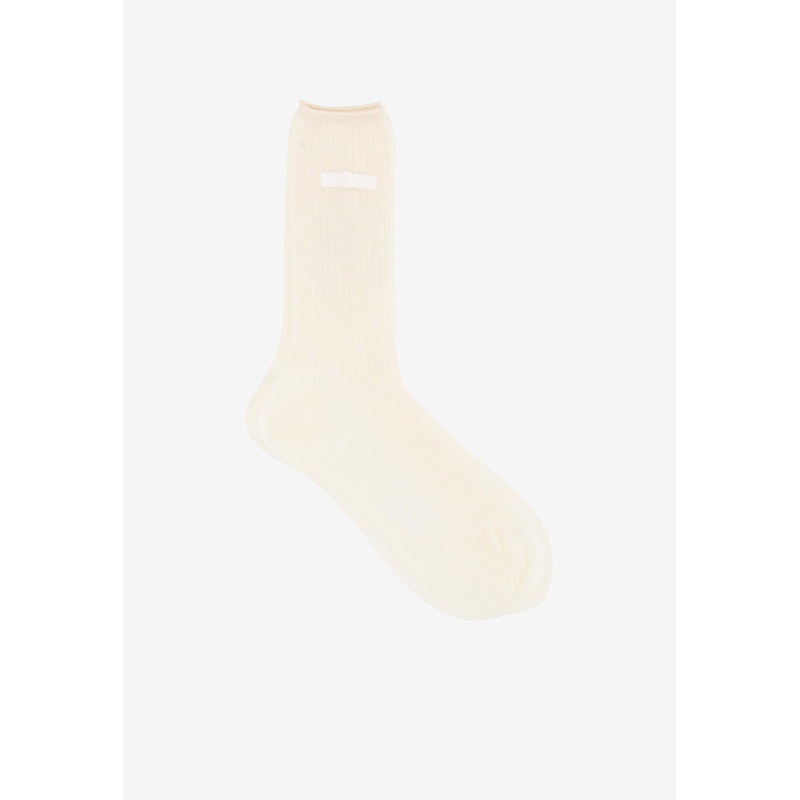 Bow-Embellished Socks