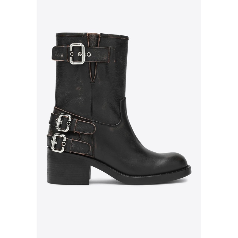 Dakota Biker Leather Boots