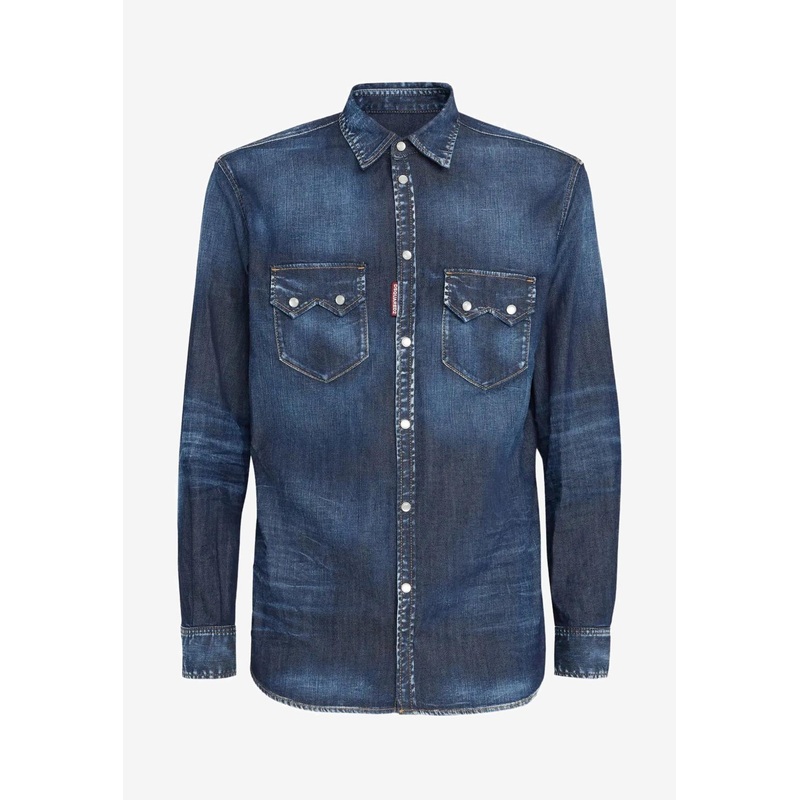 Dan Long-Sleeved Denim Shirt