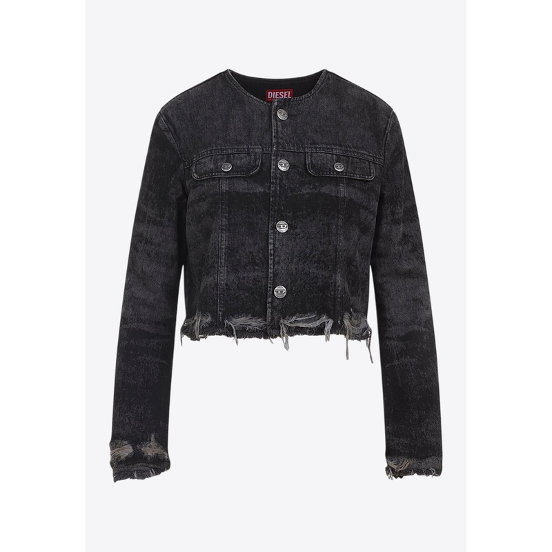 De-Graffy Cropped Denim Jacket
