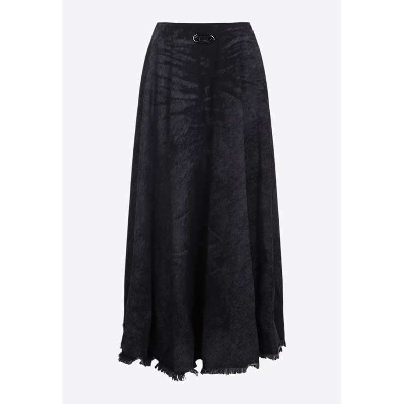 De-Hannie  Washed-Out Skirt