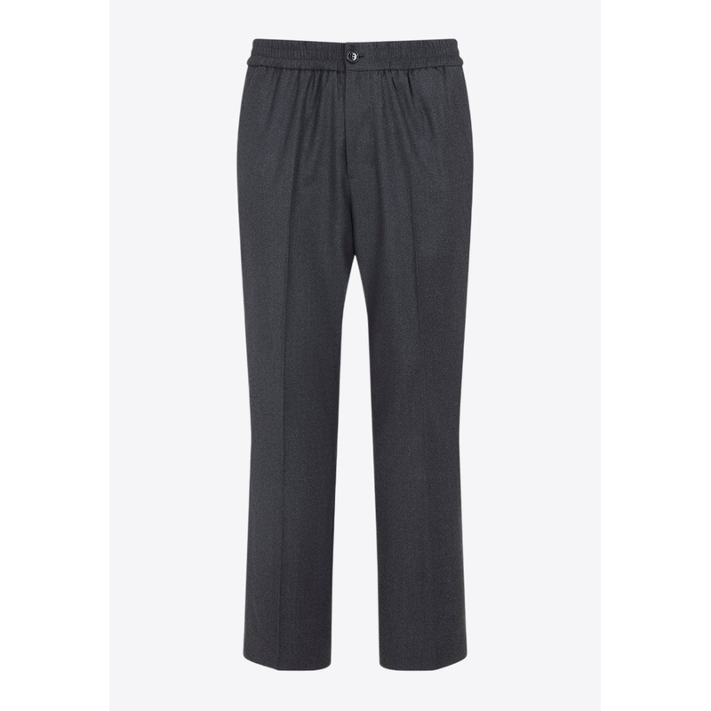 Elasticated Waist Wool Pants