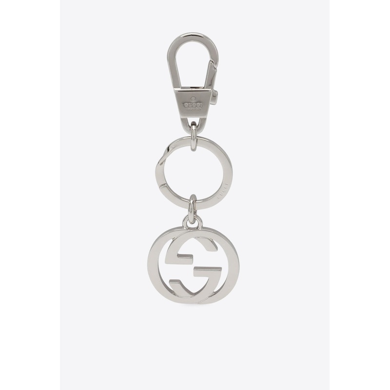 GG Silver-Tone Keychain