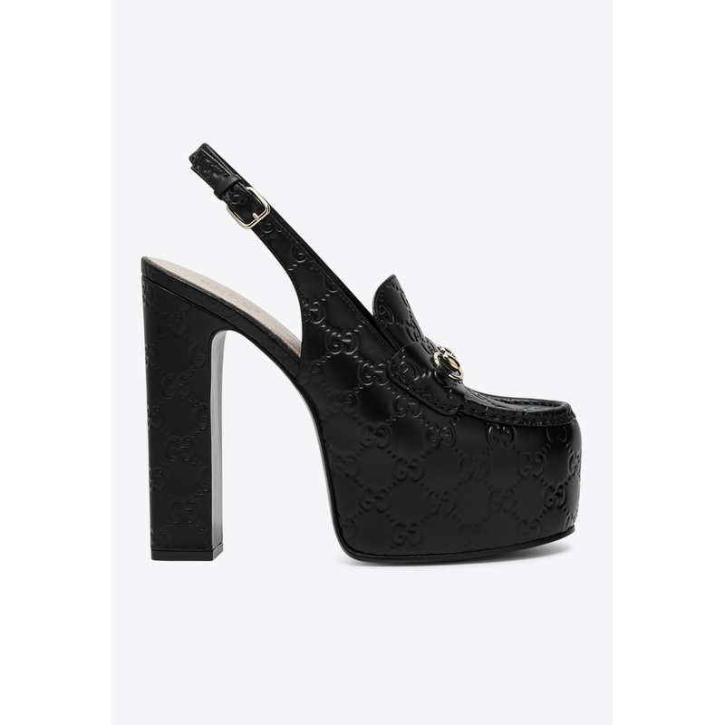 Horsebit 145 GG Slingback Platform Pumps