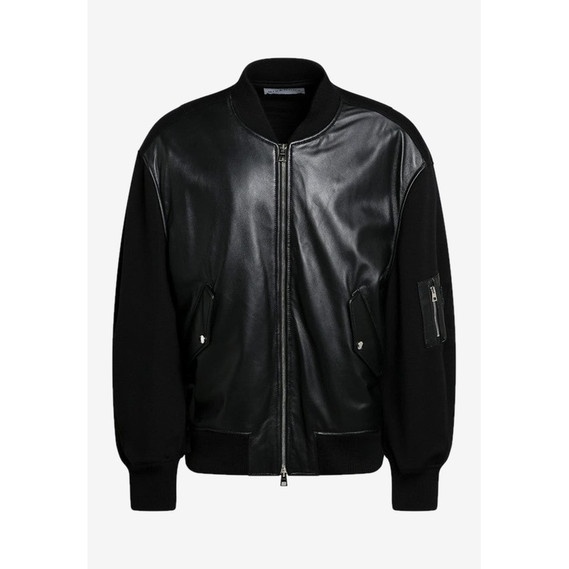 Leather Bomber Jacket