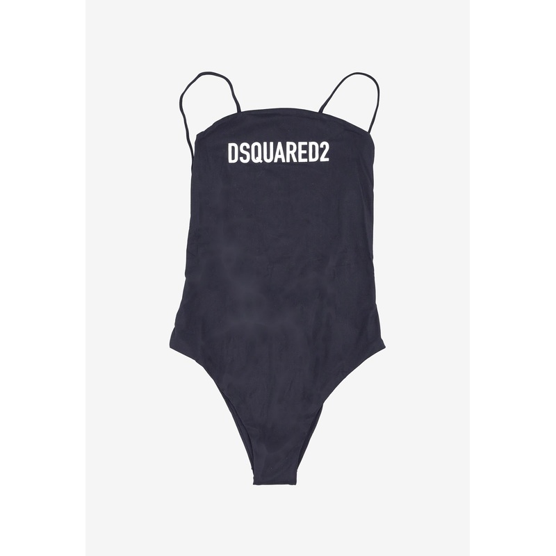 Logo Print One-Piece Swimsuit