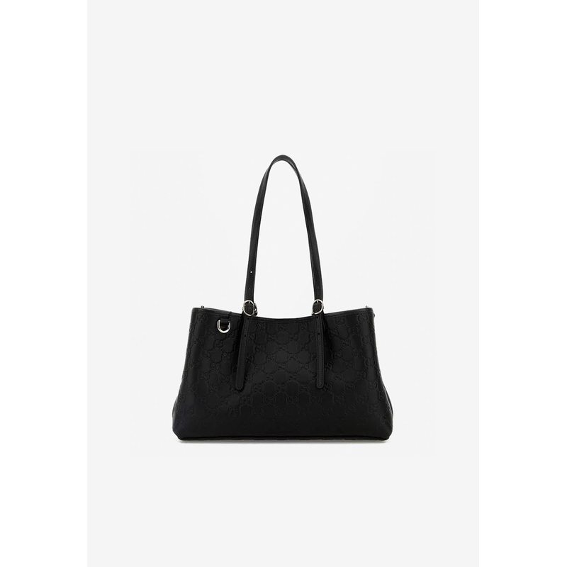 Medium GG Embossed Leather Shoulder Bag