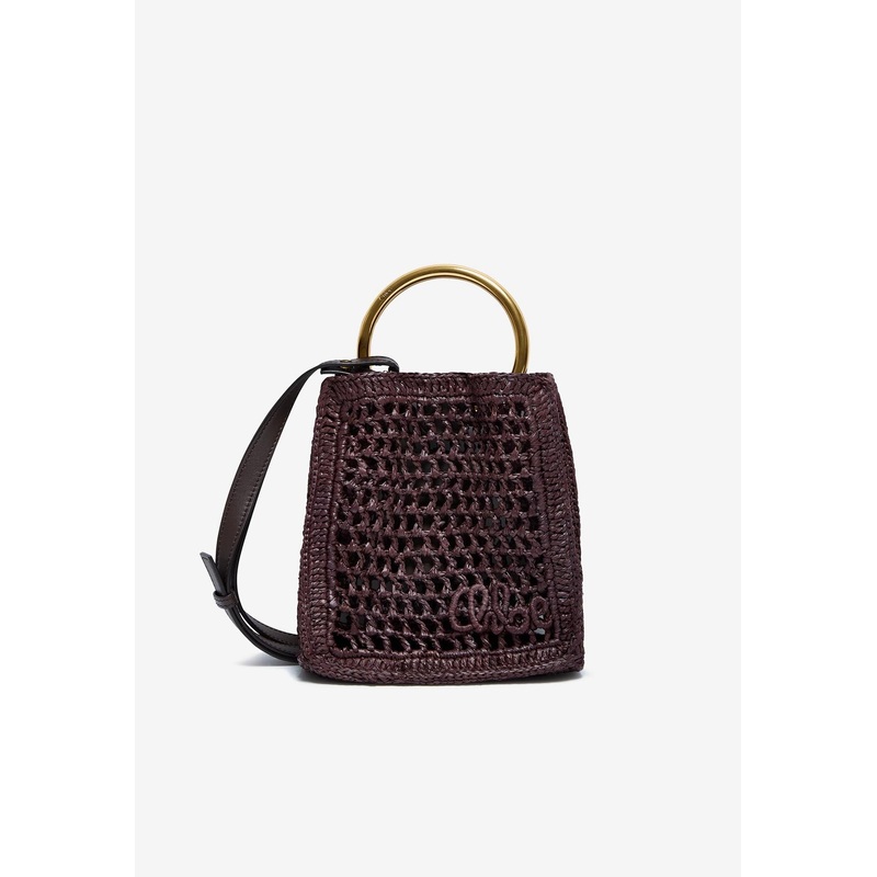 Mini Summer Banana Raffia Tote Bag