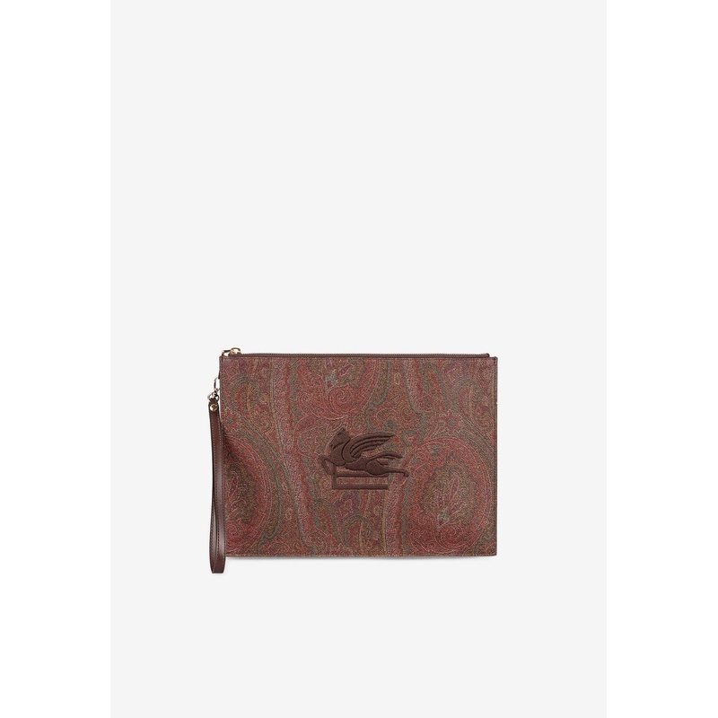 Paisley Jacquard Pouch Bag