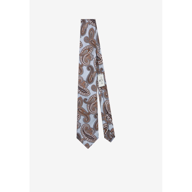 Paisley Jacquard Silk Tie