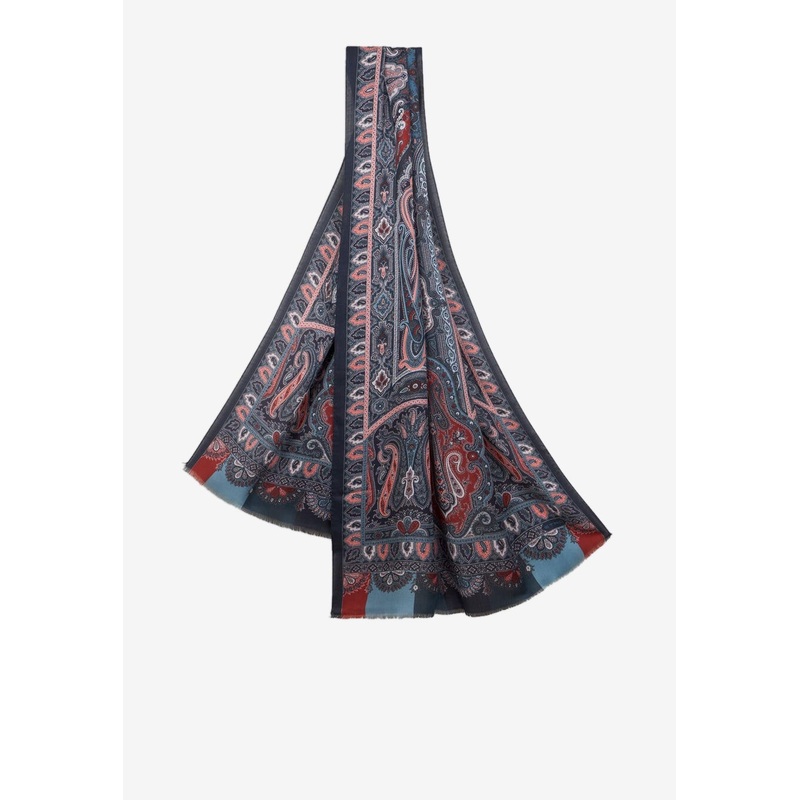 Printed Cashmere-Blend Scarf