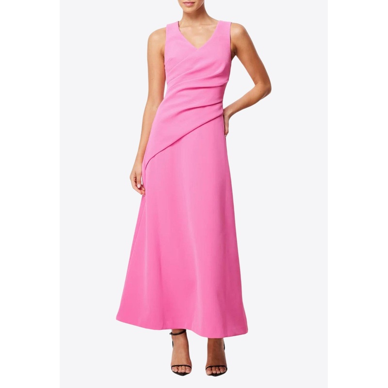 Remedy Draped V-neck Maxi Dress