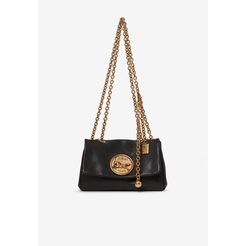Small Heritage Grained Leather Shoulder Bag