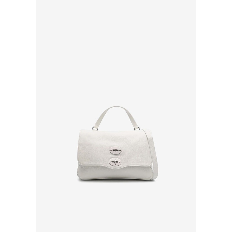 Small Postina Daily Calf Leather Top Handle Bag