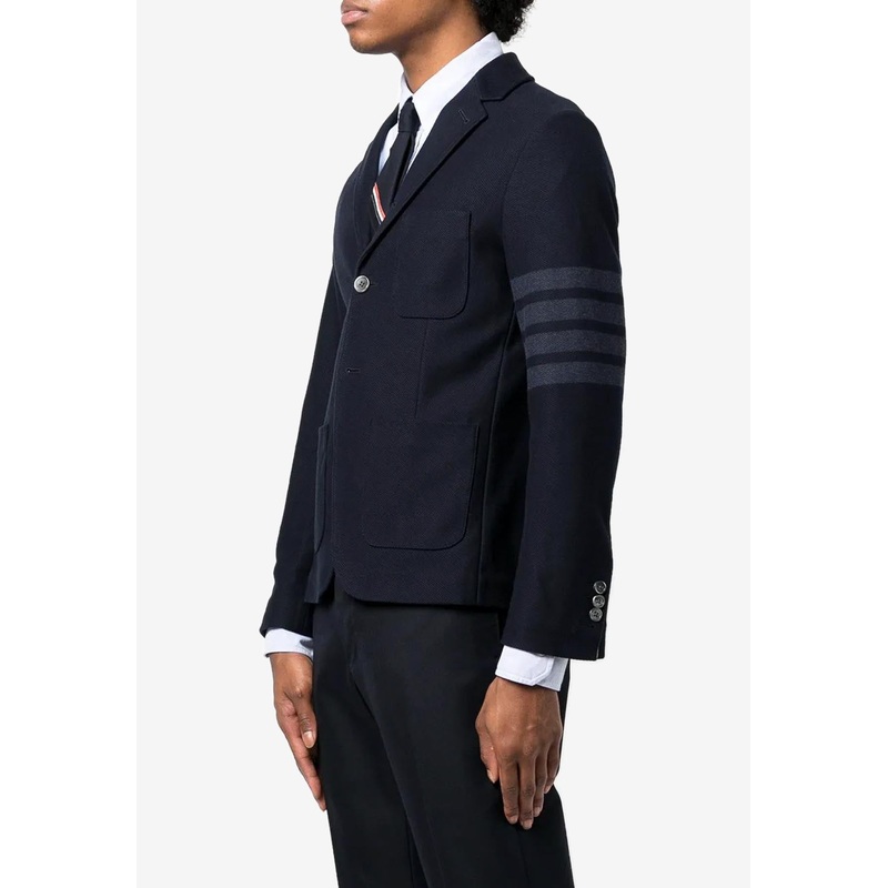 4-bar Stripes Single-Breasted Jacket