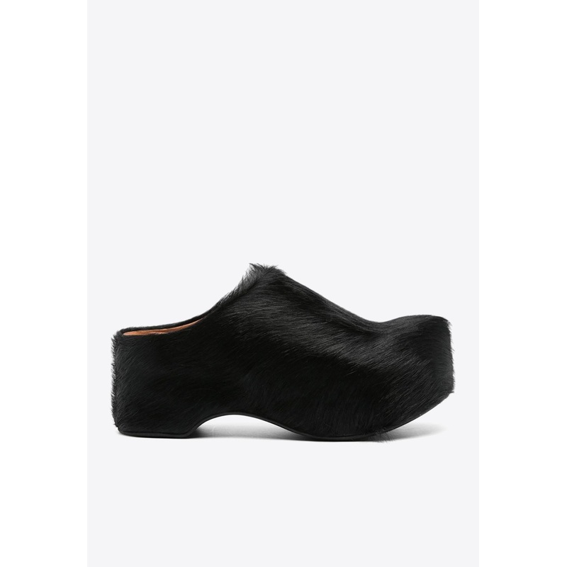 50 Long-Hair Calfskin Clogs