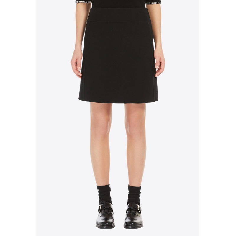 Ali A-line Wool Mini Skirt