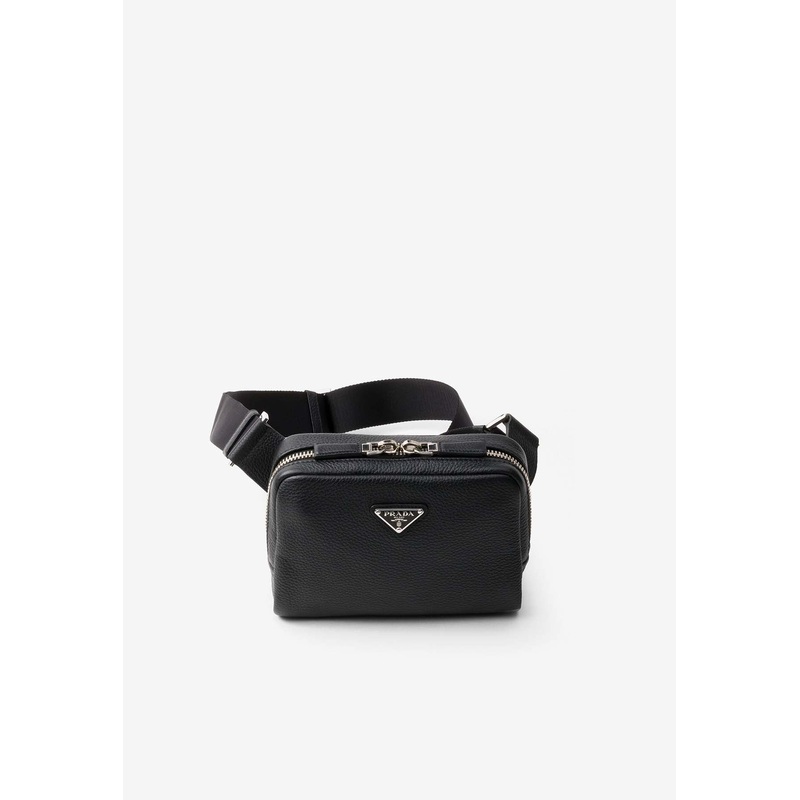 Brique Saffiano Leather Belt Bag