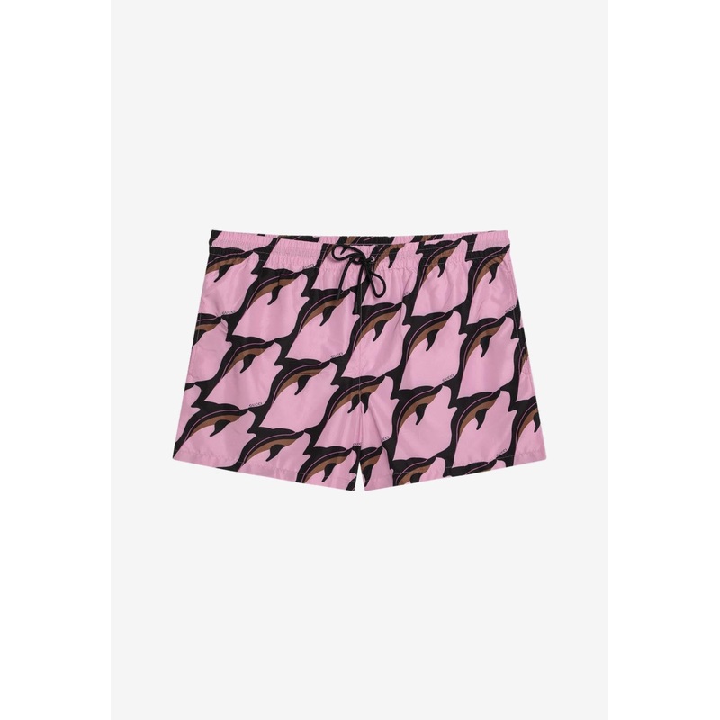 Dolphin Print Swim Shorts