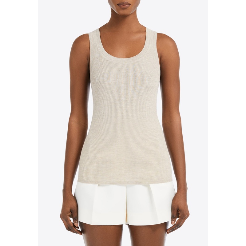 Eliadi Ribbed Wool Tank Top