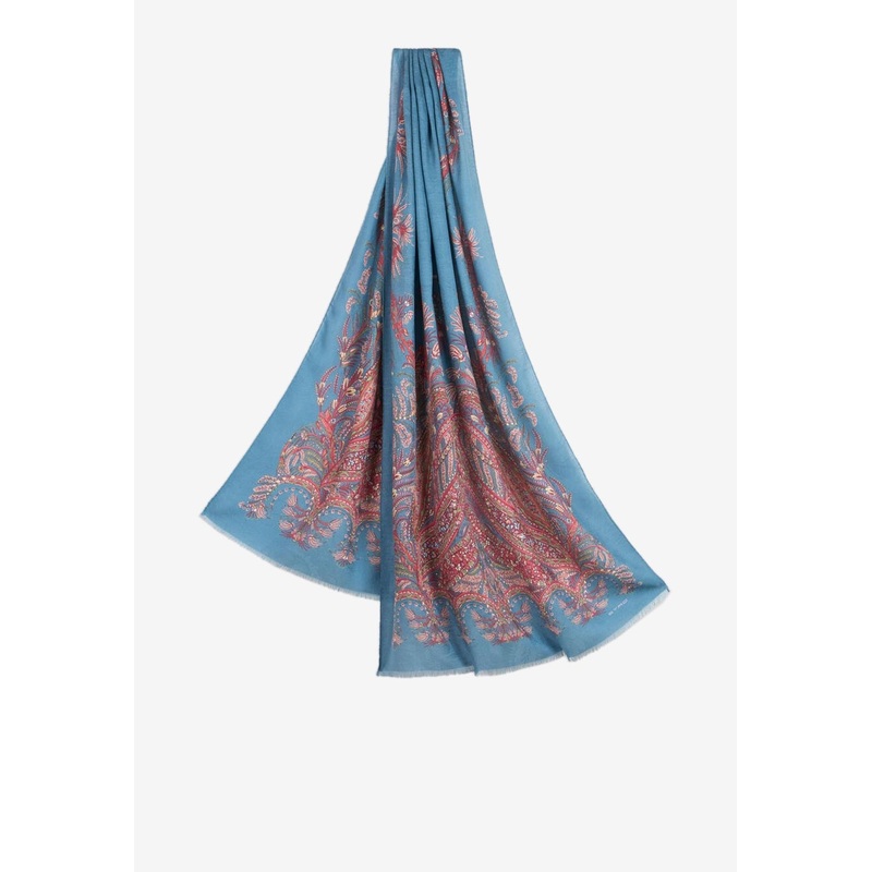 Floral Paisley Print Rectangular Scarf