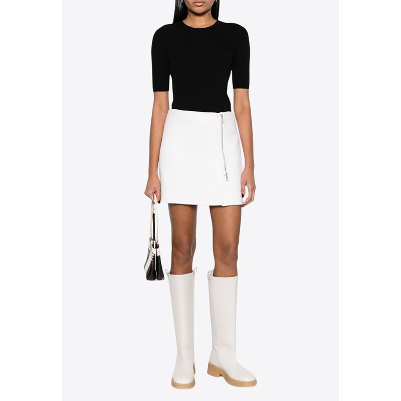 Leila Ribbed Knit Wool Top