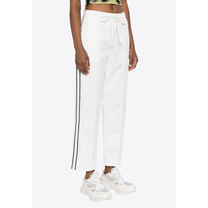 Logo Embroidered Striped Track Pants