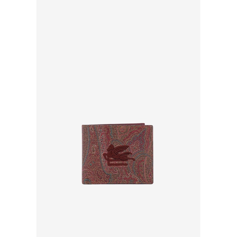 Paisley Jacquard Bi-Fold Wallet