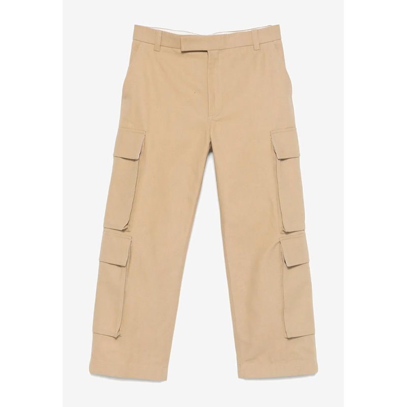 Straight-Leg Chino Cargo Pants