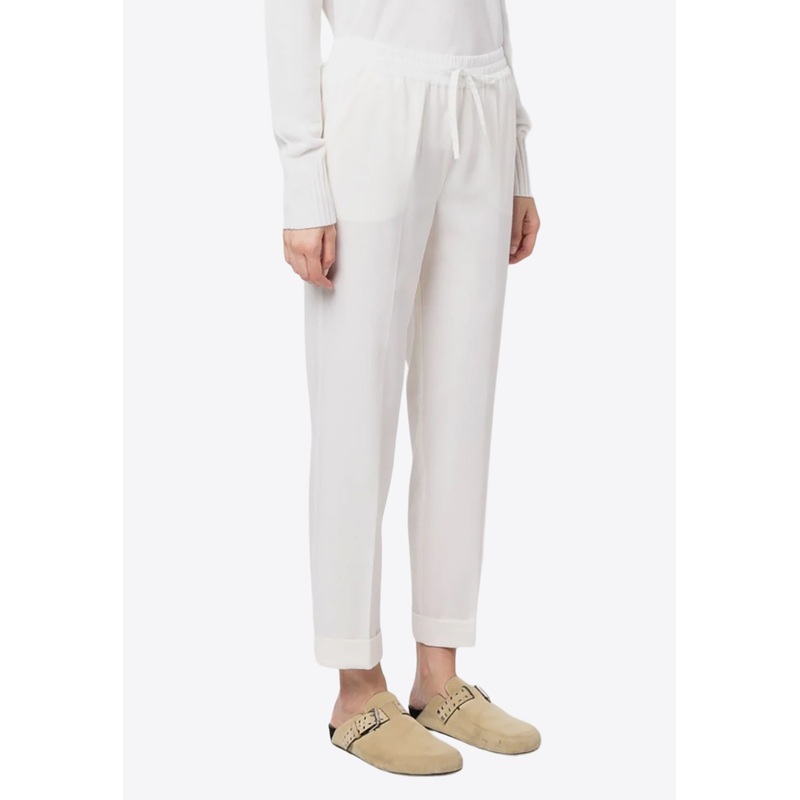 Tapered Wool-Blend Pants