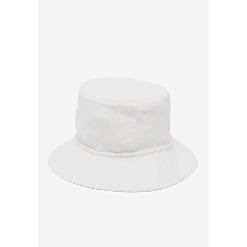 Wide-Brim Wool Bucket Hat