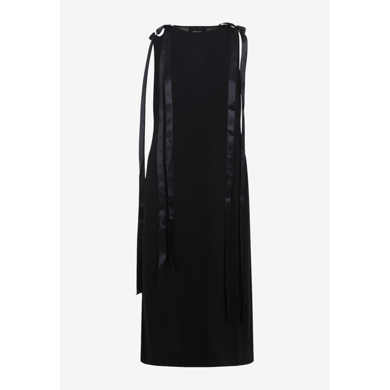 Bow Ribbon Tail Midi Dress