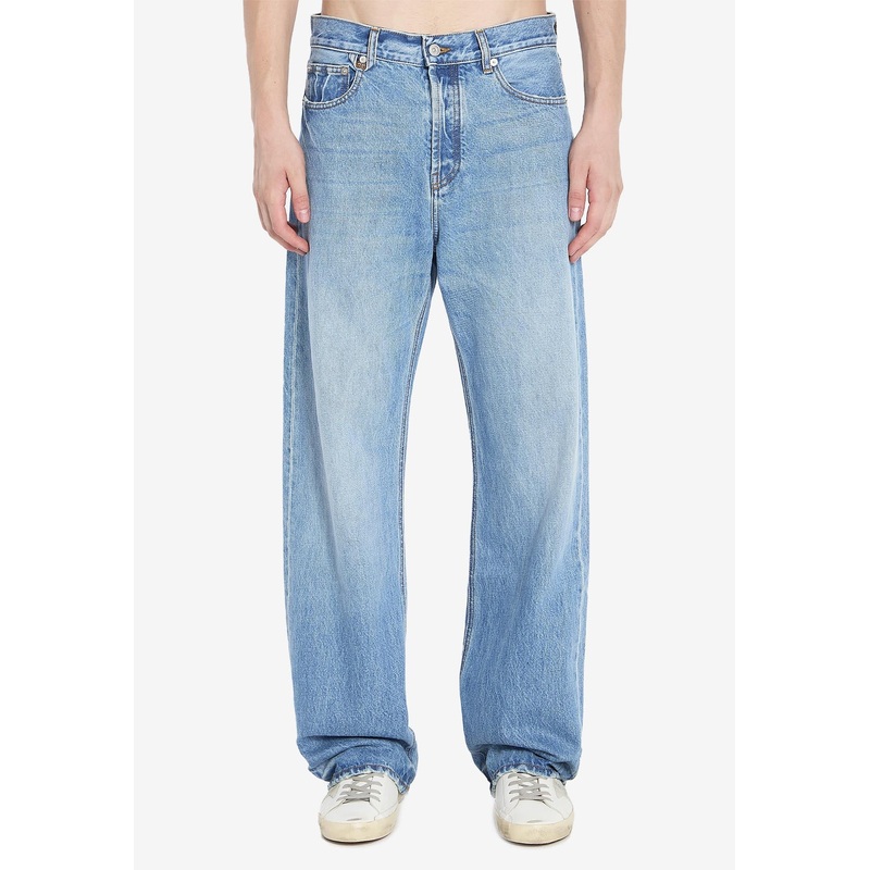De-Nimes Faded Straight Jeans