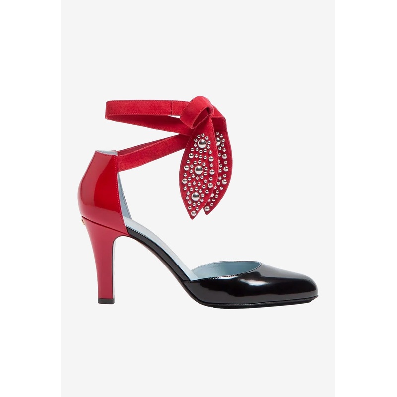 Foliefoliage 85 Wraparound Leather Pumps