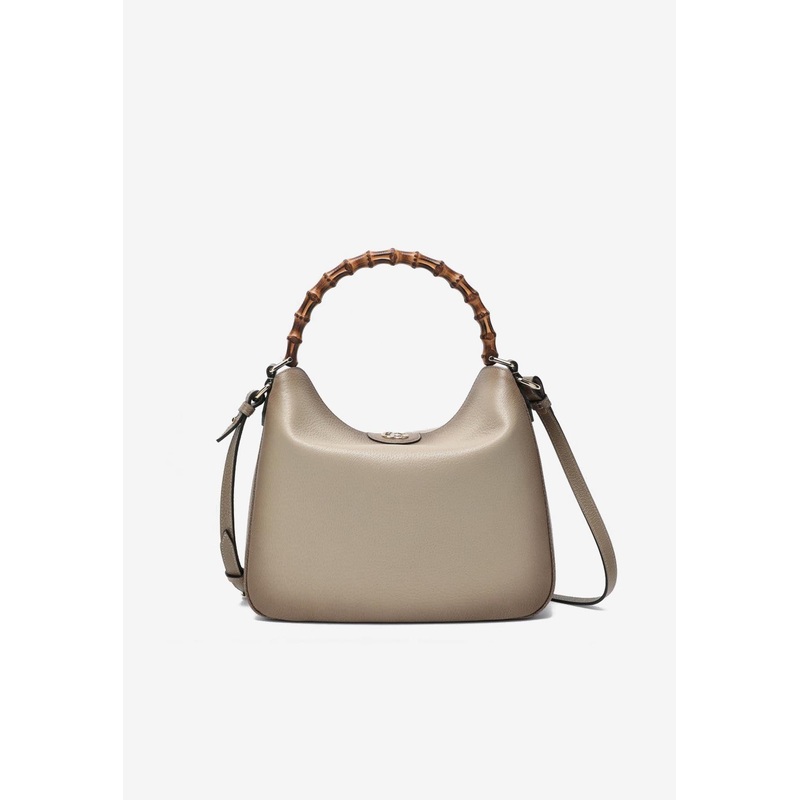 Medium Diana Leather Top Handle Bag
