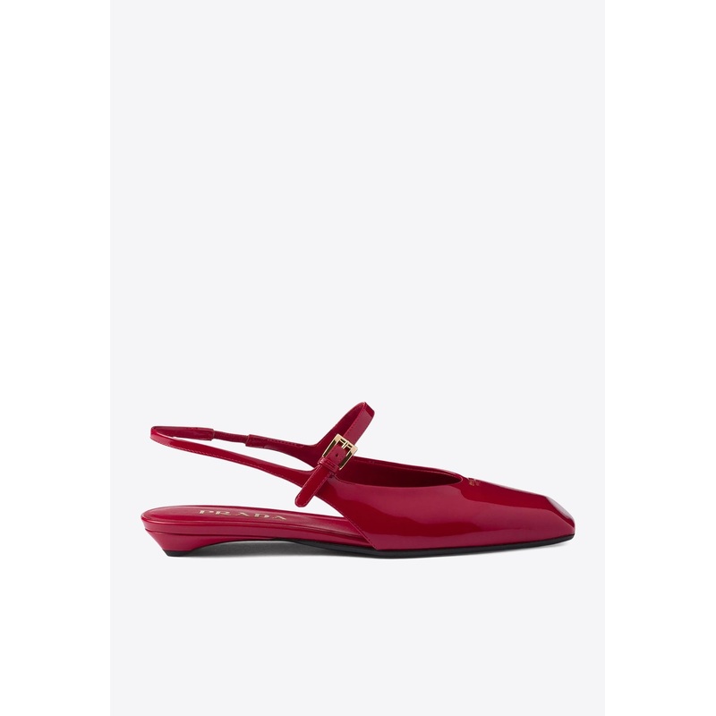 Patent Leather Slingback Flats