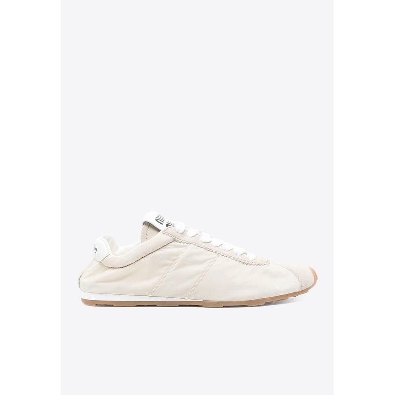 Plume Nappa Leather Low-Top Sneakers