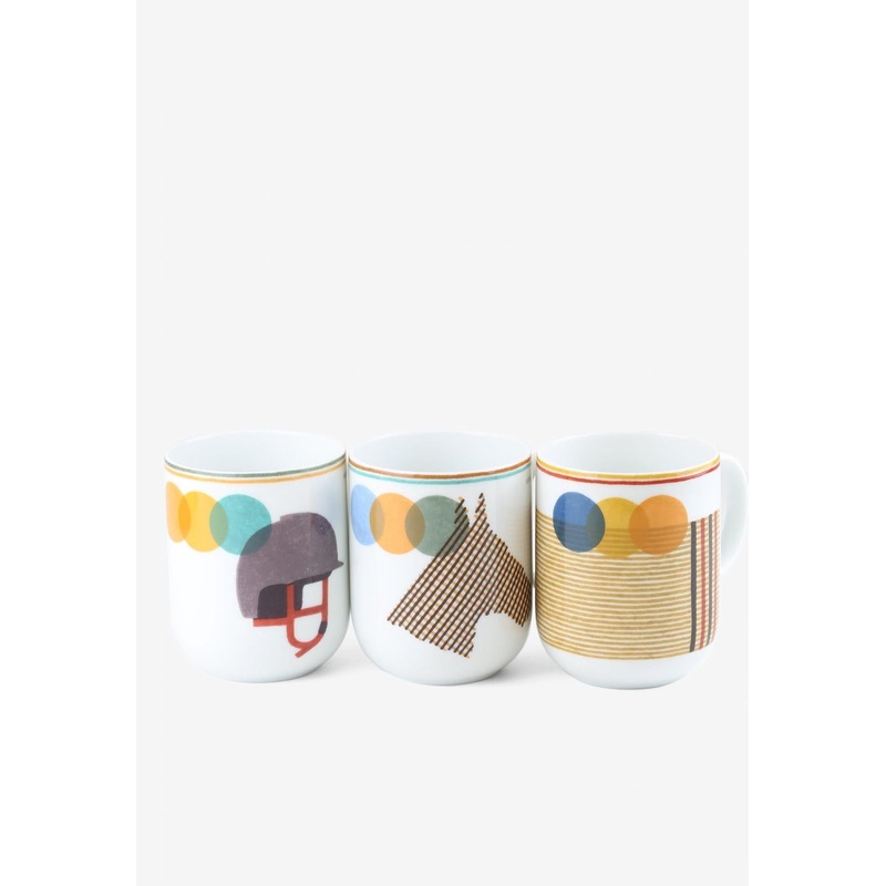Saut Herms Mug Set - Set of 3