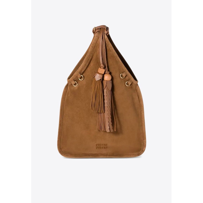 Suede Tassel Shoulder Bag