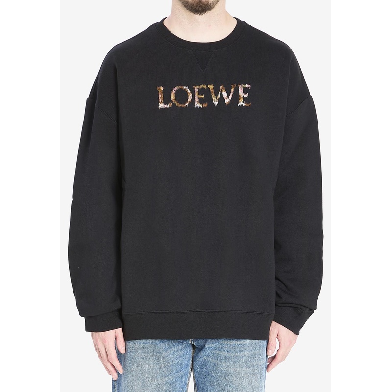 Yarn Embroidered Logo Sweatshirt