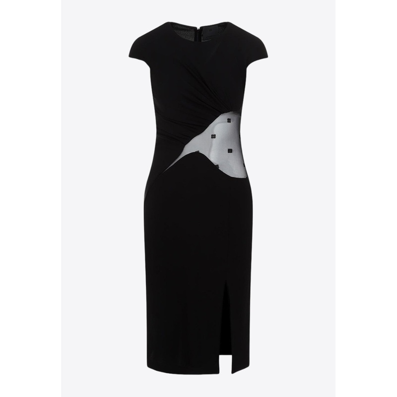 4G Mesh Midi Dress