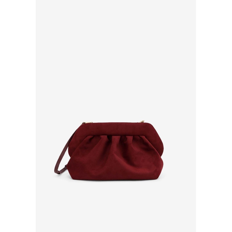 Bios Faux Suede Clutch Bag
