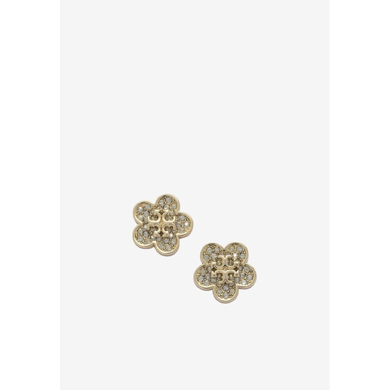 Forget Me not Crystal Paved Stud Earrings