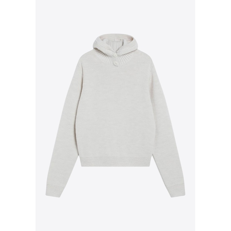 Hooded Alpaca and Wool Sweater
