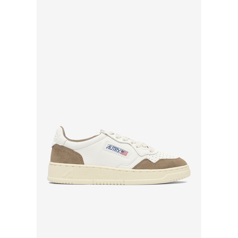 Medalist Leather and Suede Sneakers