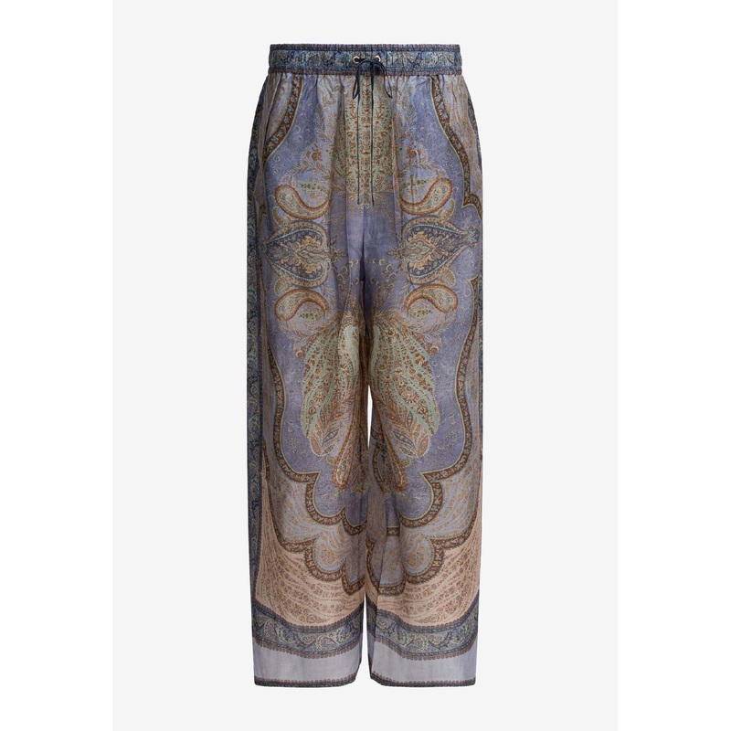 Wanderlust Printed Silk Pants