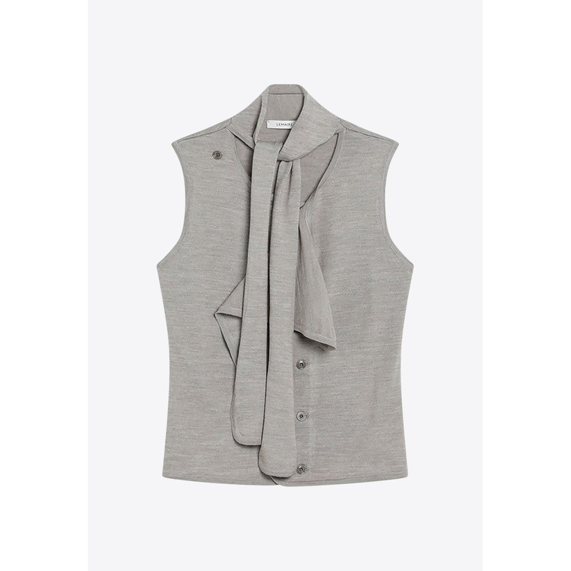 Wool-Blend Sleeveless Top