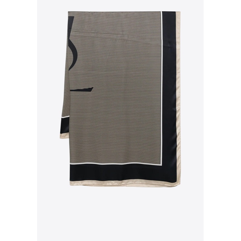 Cassandre Print Silk Scarf