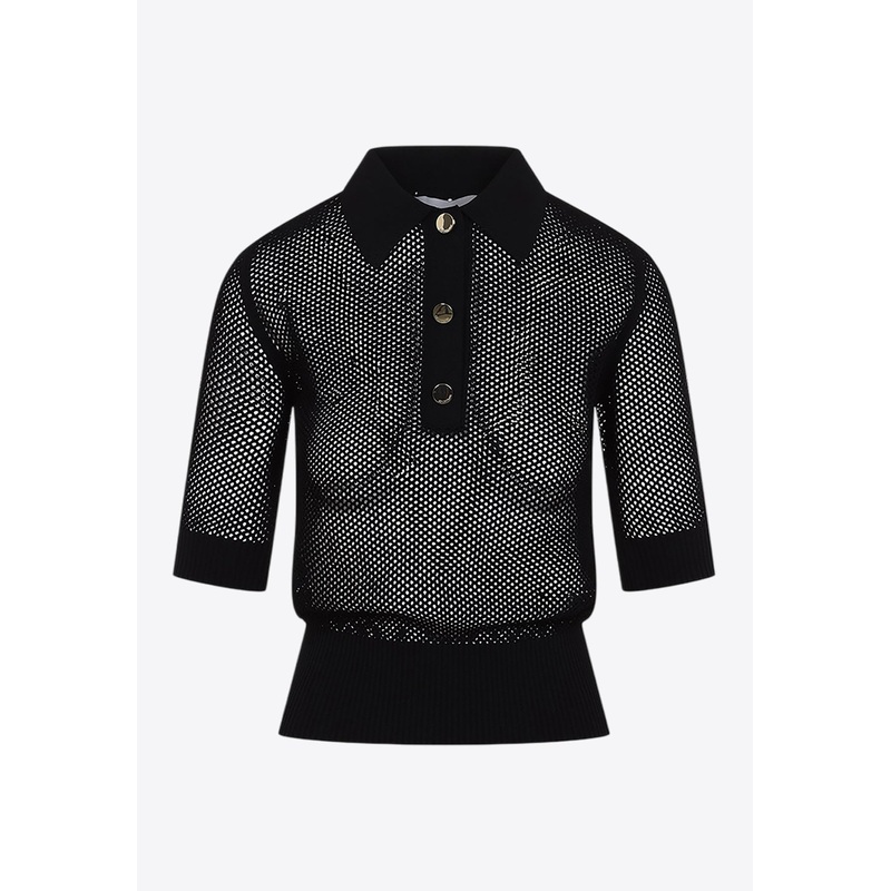 Casta Fishnet Polo T-shirt