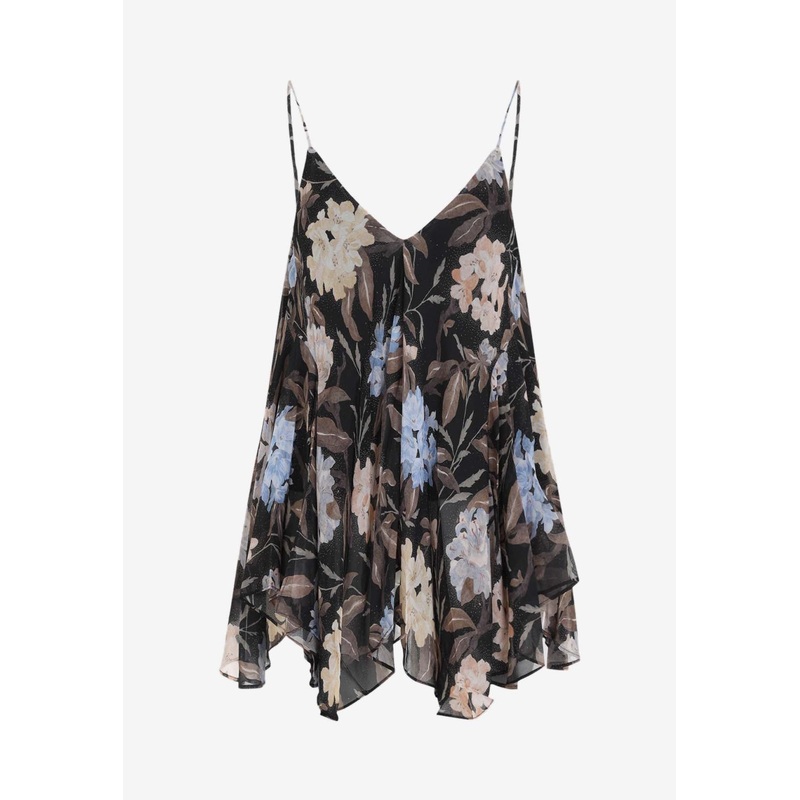 Eden Floral Print Handkerchief Top